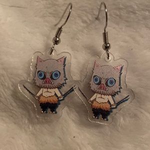 Demon slayer Inoskue earrings